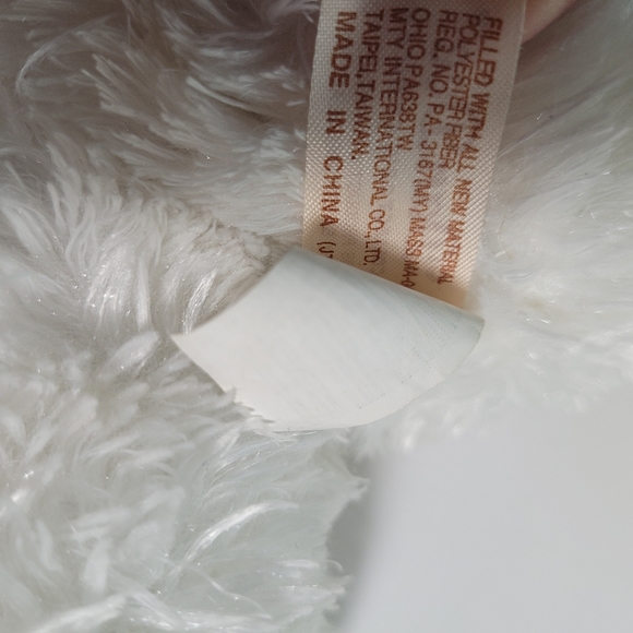 Dan Dee Collector's Choice White Easter Bunny Rabbit Green Sweater Pink Rose 12" - Picture 6 of 8